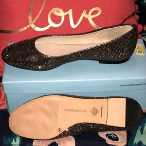 Antonio Melani Glitter Flats
